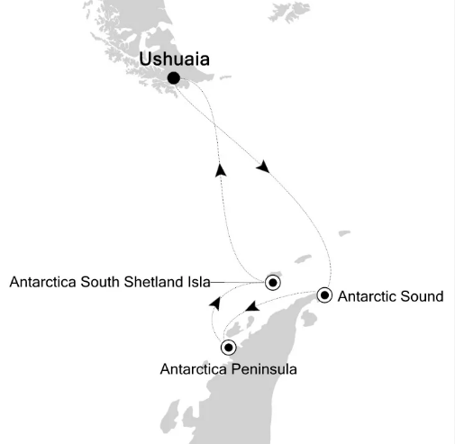 南极半岛穿越南极圈