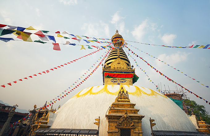 尼泊尔猴庙佛塔